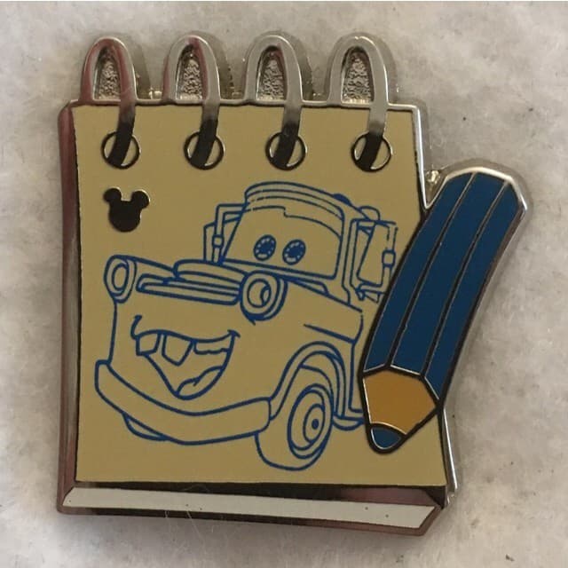 Hidden Mickey 2014 WDW - Sketch Pads - Tow Mater front