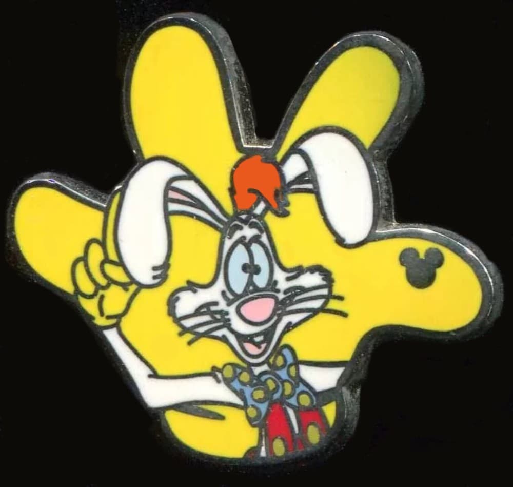 Hidden Mickey 2013 DLR - Gloves - Roger Rabbit Completer front