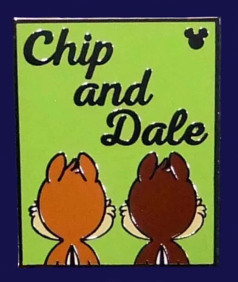 Hidden Mickey 2018 DLR - Character Backs - Chip & Dale front